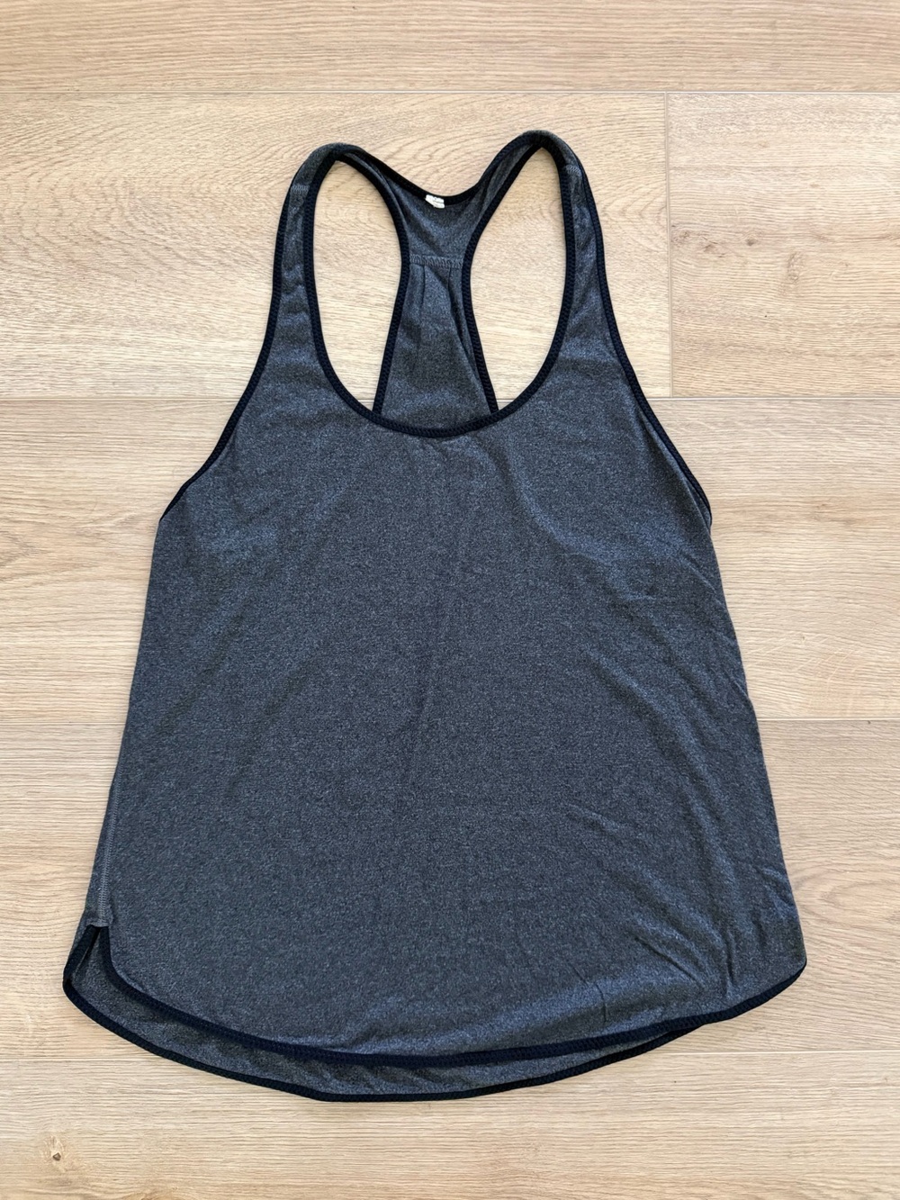 Lululemon Cool Racerback Tank Size 10 Heathered Black